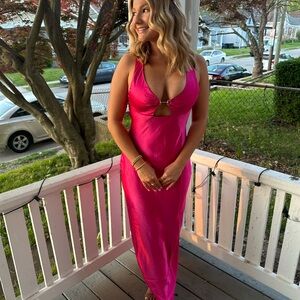 Vibrant Pink Maxi Dress